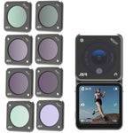 JUNESTAR DJI Action 2 運動相機濾鏡，款式：CPL、ND4、ND8、ND16、ND32、ND64、ND1000、ND8PL、ND64PL、微距 10X、夜景、星光、CS-3IN1、CS-4in1、CS-4in1 (NDPL)、CS-6IN1、CS-8in1
