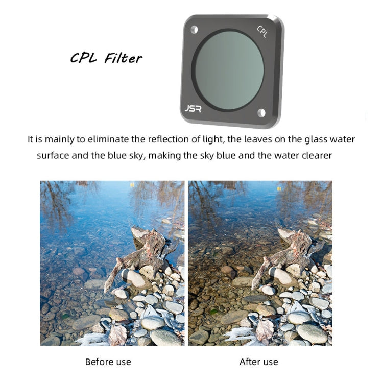 JUNESTAR DJI Action 2 運動相機濾鏡，款式：CPL、ND4、ND8、ND16、ND32、ND64、ND1000、ND8PL、ND64PL、微距 10X、夜景、星光、CS-3IN1、CS-4in1、CS-4in1 (NDPL)、CS-6IN1、CS-8in1