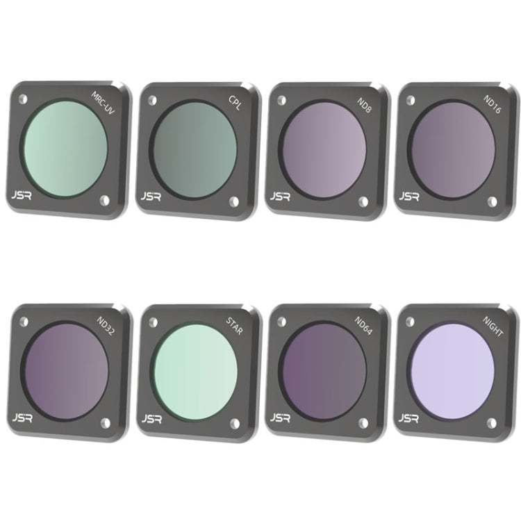 JUNESTAR DJI Action 2 運動相機濾鏡，款式：CPL、ND4、ND8、ND16、ND32、ND64、ND1000、ND8PL、ND64PL、微距 10X、夜景、星光、CS-3IN1、CS-4in1、CS-4in1 (NDPL)、CS-6IN1、CS-8in1