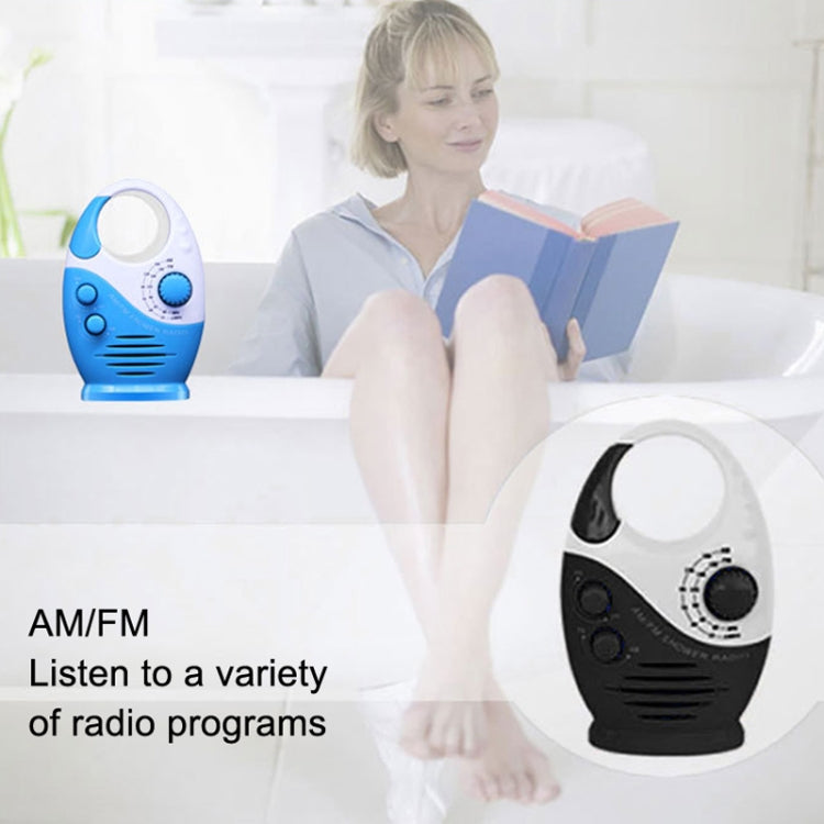 Sayin SY-950 便攜防水小型收音機 AM/FM 通用頻段老人收音機，SY-950 藍色，SY-950 黑色
