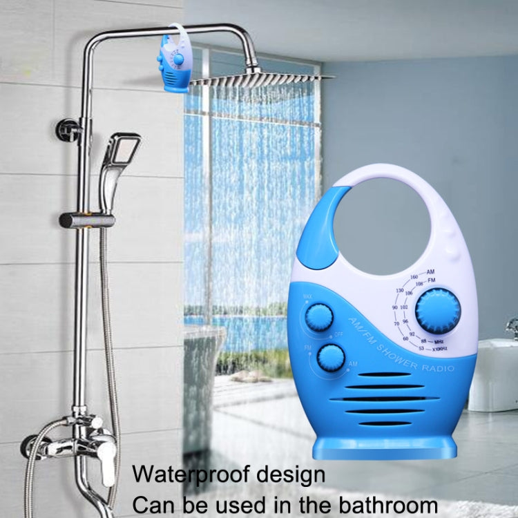 Sayin SY-950 便攜防水小型收音機 AM/FM 通用頻段老人收音機，SY-950 藍色，SY-950 黑色