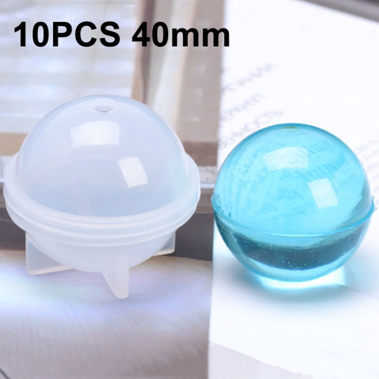 水晶環氧球矽膠模具 DIY手工珠寶球體製作模具，20件20mm，20件30mm，10件40mm，4件50mm，4件60mm