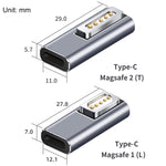 Type-C/USB-C 轉 Magsafe1/2 充電轉接器，支援 PD 充電，Type-C 轉 Magsafe 1 L，Type-C 轉 Magsafe 2 T
