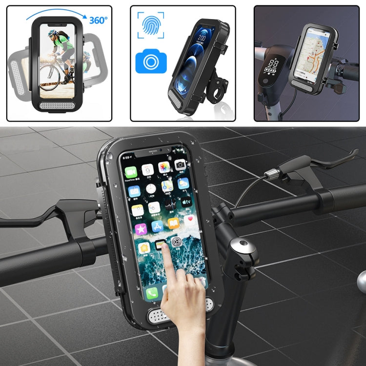 自行車防水包摩托車透明翻蓋手機架，透明翻蓋自行車手機架