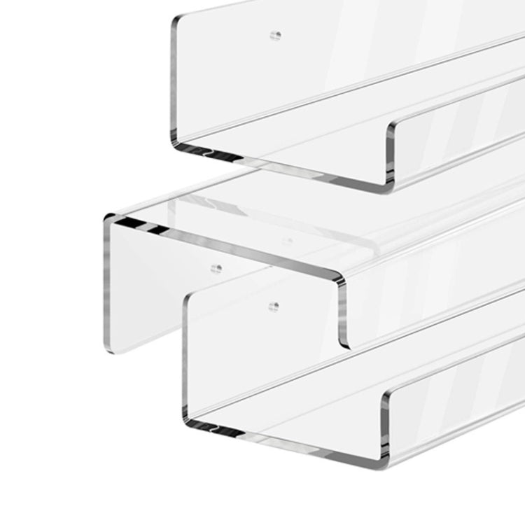 家用廚房辦公室書籍壁掛亞克力架，亞克力架30x10x6cm，亞克力架40x10x6cm