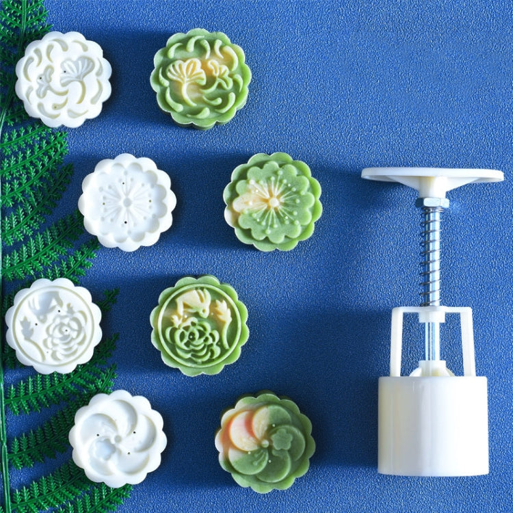 2件中秋節圓形手壓糕點模具烘焙工具，型號：10，24，25，26，28，29，30，31，33，35，36，37，41，42，21
