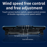 CoolCold 17吋遊戲筆記型電腦散熱器 六風扇 雙USB埠 2600RPM 筆電散熱墊