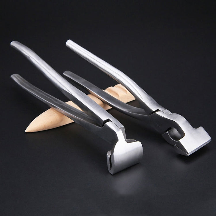 皮革平口鉗摺邊鉗手工 DIY 袋子和鞋子工具, 彎頭, 直頭