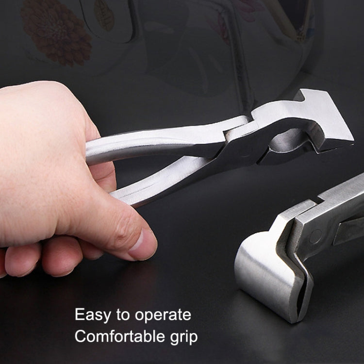 皮革平口鉗摺邊鉗手工 DIY 袋子和鞋子工具, 彎頭, 直頭