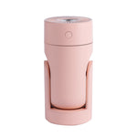 L09 USB Plug-in Rotating Colorful Night Light Humidifier, White, Pink, Black