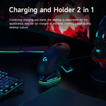 適用於Logitech G502 / GPW1 / 2無線滑鼠充電座支架，黑色織紋，黑色流線，白色織紋，白色流線