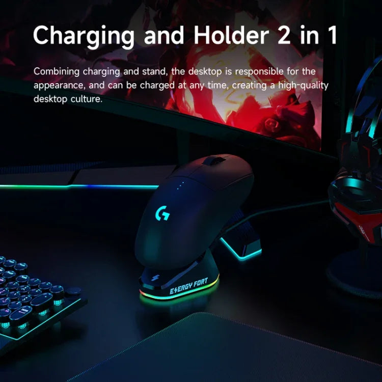 適用於Logitech G502 / GPW1 / 2無線滑鼠充電座支架，黑色織紋，黑色流線，白色織紋，白色流線