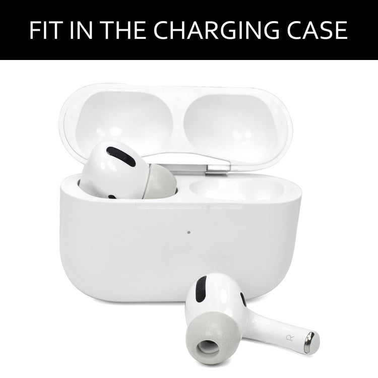 2 件裝 TWS Airpods Pro 記憶泡棉耳塞帽，尺寸：大號黑色、中號黑色、小號黑色、大號灰色、中號灰色、小號灰色
