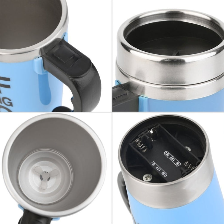 FX-589 400ml 304不鏽鋼自動攪拌咖啡杯，綠色，白色，紅色，黃色，黑色，藍色