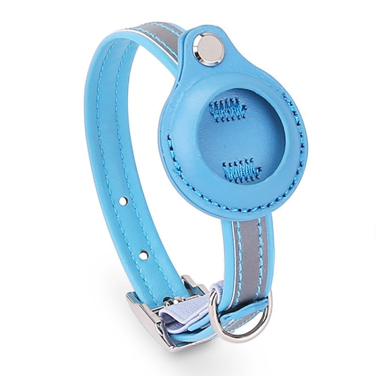 適用於 AirTag 第二代 / AirTag 第一代追蹤器保護套寵物 PU 項圈，XS、M、S