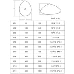 術後康復水滴形矽膠假乳房，CT1 90g，CT2 120g，CT3 150g，CT4 200g，CT5 250g，CT6 300g，CT7 350g，CT8 400g，CT9 450g，CT10 500g，CT11 600g，CT12 700g，CT13 800g，CT14 900g