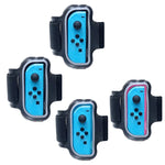 2 個裝 JYS JYS-NS242 適用於 Nintendo Switch Joy-con 小手把腳運動帶，JYS-NS242（黑色）、JYS-NS242（紅藍色）