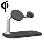 三合一磁吸無線充電器，適用 iPhone12/13/14/15/16、iWatch 及 AirPods，三合一白色，三合一黑色