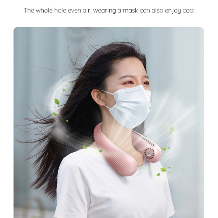 Lazy Hanging Neck Fan Bladeless Silent Sports Fan,Model:, T36 Black 3000 mAh, A306 Four -core 4000 mAh White, A306 Four -core 4000 mAh Green