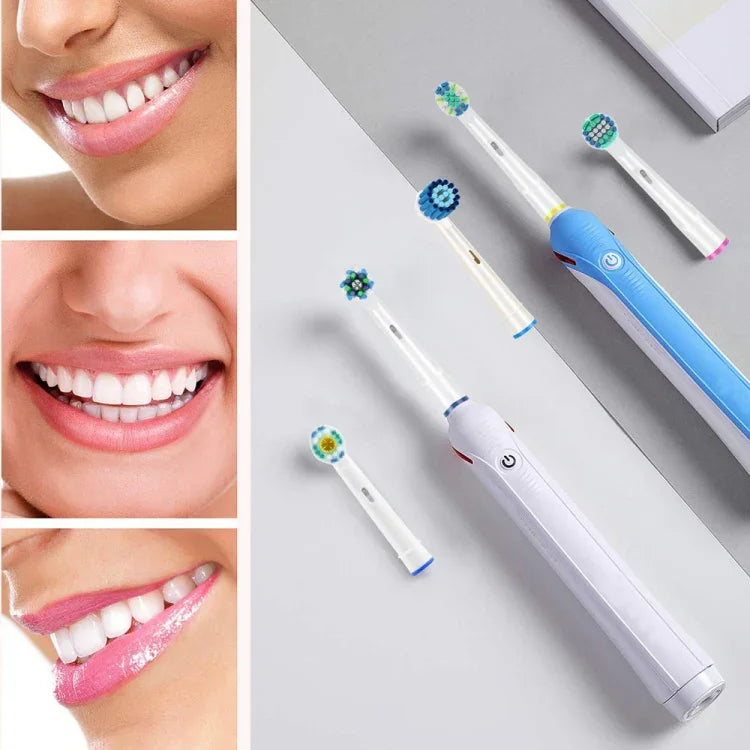 2件套Oral-B全系列電動牙刷替換刷頭，日常清潔，精準清潔，多角度清潔，專業亮白，牙線清潔