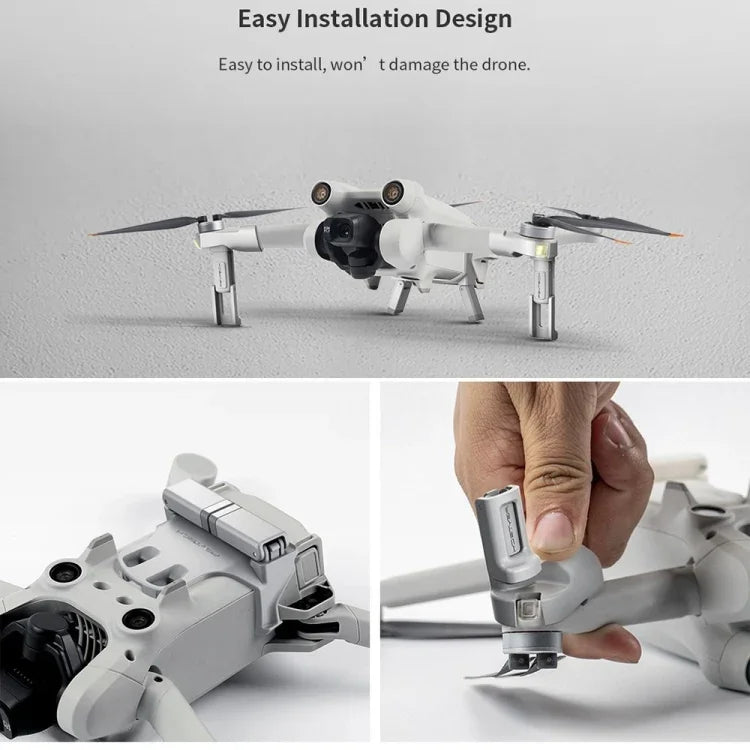 PGYTECH 適用於 DJI Mini 3 Pro 的加高起落架，可增加 25mm