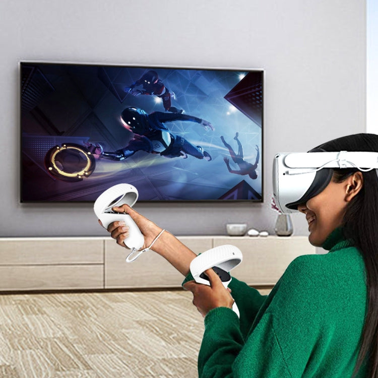 Oculus Quest 2 VR 眼鏡鏡片殼手柄保護盒，白色、紅色、綠色