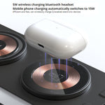 T01 15W 3 合 1 無線充電器，可折疊透明玻璃便攜快速充電器，T01