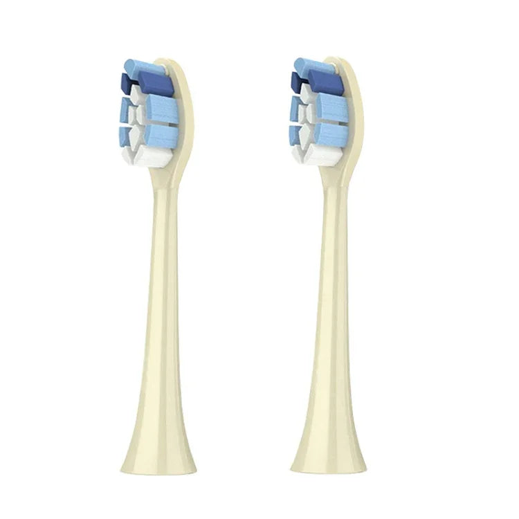 2 個電動牙刷刷頭，適用於 Ulike UB602 UB603 UB601，款式：亮白綠色，亮白型白色，柔軟敏感白色，基礎清潔白色，基礎清潔粉紅色