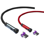 CC57 旋轉磁吸快速充電數據線，款式：1m + Type-C / USB-C + 紅色，1m + Type-C / USB-C + 黑色，2m + Type-C / USB-C + 紅色，2m + Type-C / USB-C + 黑色