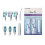 4支裝多方向電動牙刷替換刷頭適用Oral B 3733 4732 4734