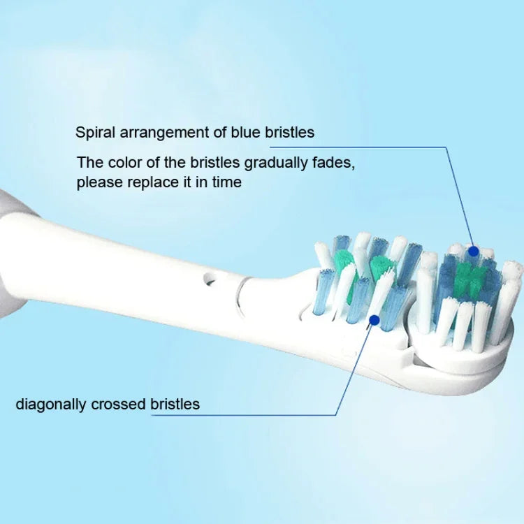 4支裝多方向電動牙刷替換刷頭適用Oral B 3733 4732 4734