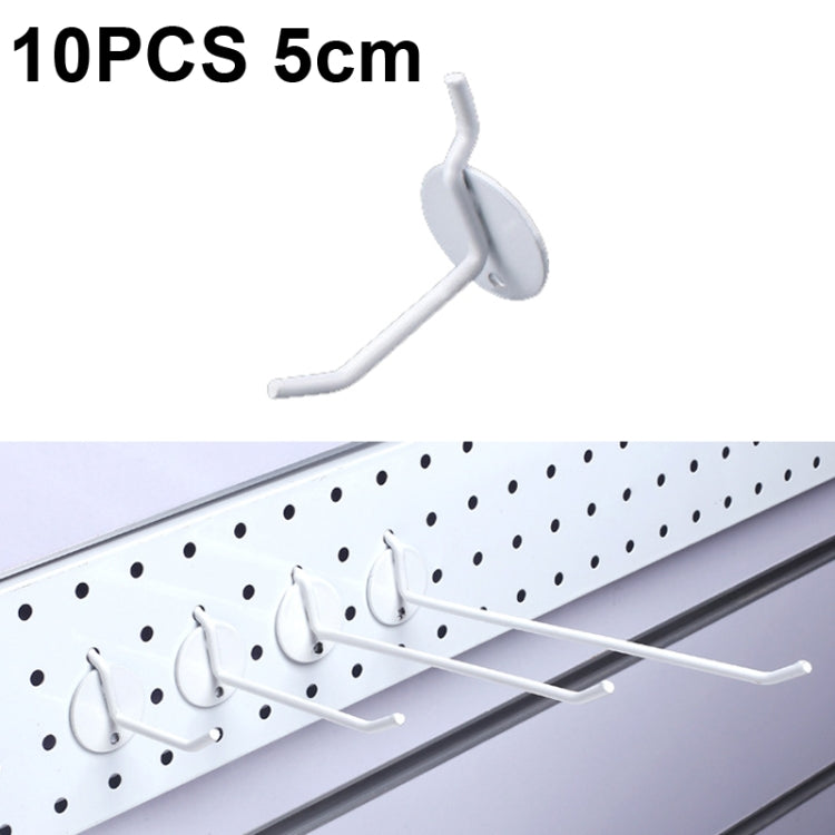 10個珠寶配件展示孔板噴鉤，長度：5cm，10cm，15cm，20cm