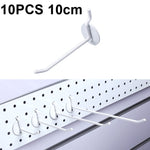 10個珠寶配件展示孔板噴鉤，長度：5cm，10cm，15cm，20cm