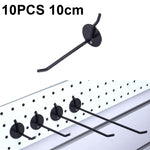 10個珠寶配件展示孔板噴鉤，長度：5cm，10cm，15cm，20cm