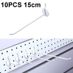 10個珠寶配件展示孔板噴鉤，長度：5cm，10cm，15cm，20cm