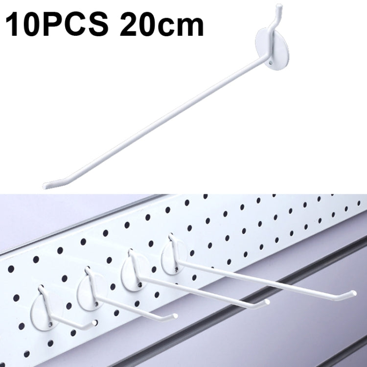 10個珠寶配件展示孔板噴鉤，長度：5cm，10cm，15cm，20cm