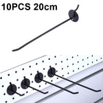 10個珠寶配件展示孔板噴鉤，長度：5cm，10cm，15cm，20cm