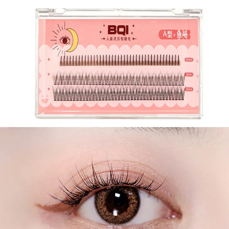 BQI B7229輕量自然捲立體纖細假睫毛，款式：A型+魚尾（120件），A型+魚尾（200件），A型+魚尾+下睫毛（200件）