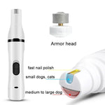 寵物 USB 電動剃毛器狗毛修剪指甲拋光器，指甲拋光器