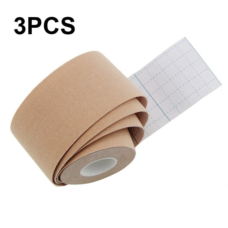 3pcs Muscle Tape Physiotherapy Sports Tape Basketball Knee Bandage, Size:, 2.5cm x 5m, 3.8cm x 5m, 5cm x 5m