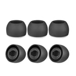 6個Samsung Galaxy Buds Pro TWS矽膠耳塞，大號黑色、中號黑色、小號黑色、大號灰色、中號灰色、小號灰色、大號紫色、中號紫色、小號紫色