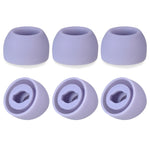6個Samsung Galaxy Buds Pro TWS矽膠耳塞，大號黑色、中號黑色、小號黑色、大號灰色、中號灰色、小號灰色、大號紫色、中號紫色、小號紫色