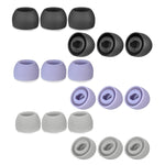 6個Samsung Galaxy Buds Pro TWS矽膠耳塞，大號黑色、中號黑色、小號黑色、大號灰色、中號灰色、小號灰色、大號紫色、中號紫色、小號紫色
