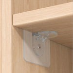 4pcs /Set Simple Firm Load Bearing Wardrobe Layered Partition Bracket, Size:, Small 6cm, Large 7cm