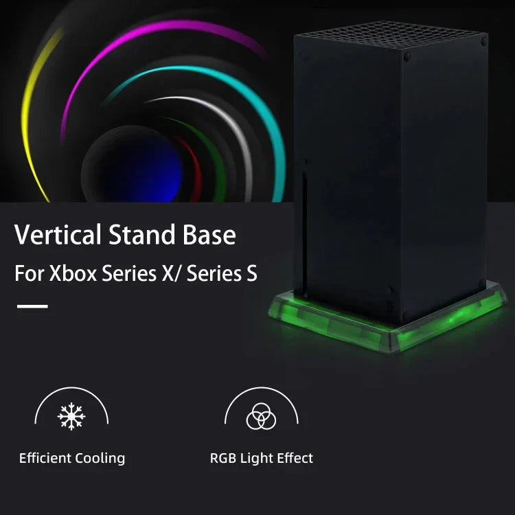 遊戲主機 Symphony 散熱底座，適用於 Microsoft Xbox Series X/S，RGB 散熱底座