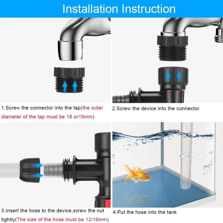 GYHS-03 魚缸換水抽水機水龍頭型換水器，GYHS-03