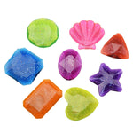 潛水游泳池玩具兒童夏季水上玩具，4 個魚雷、5 個潛水棒、3 個章魚、4 個硬環、4 個軟環、3 個小海藻、3 個大海藻、8 個小石頭（大）、8 個大石頭（小）、4 個海馬、4 個鯊魚