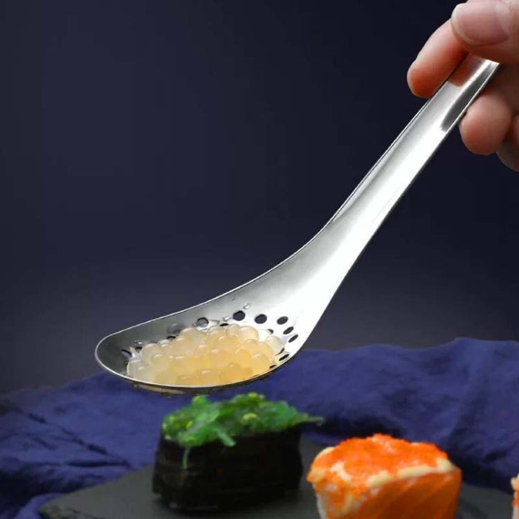 2件套304不鏽鋼小魚子醬濾網分子料理勺，真色，金色，玫瑰金，彩色，黑色
