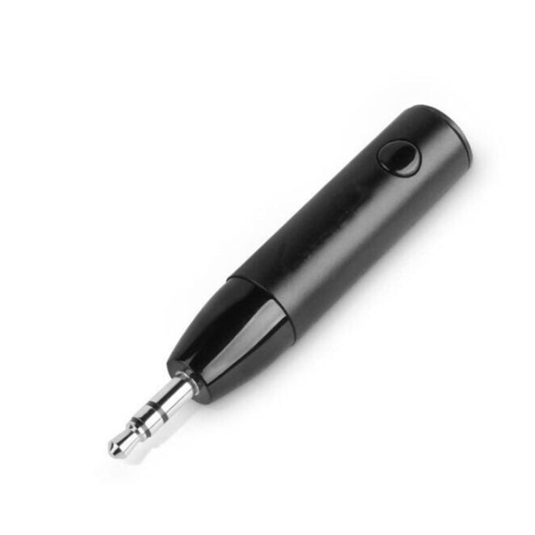 011 藍牙 5.0 AUX 音頻接收器 3.5mm 車用立體聲音頻轉接器，011 黑色