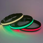 LED可充電耐磨防水寵物照明頸圈，尺寸：XS，S，M，L